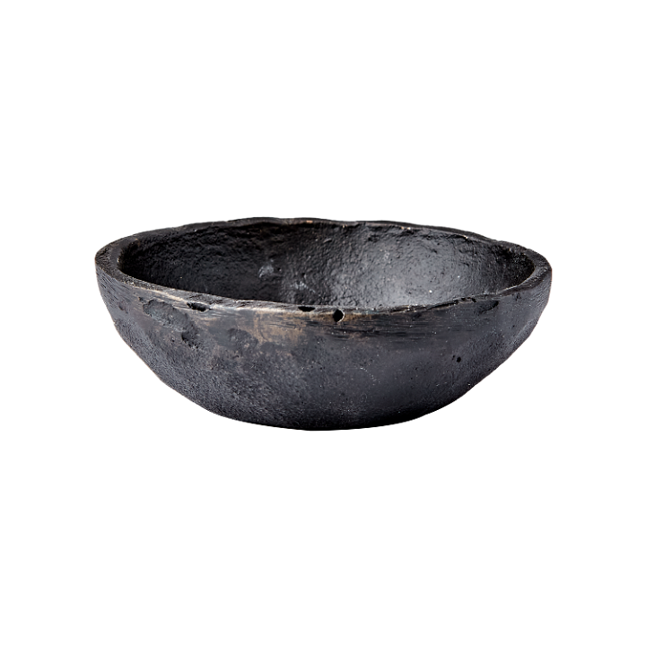 Forma Set of 3 Black Iron Bowls