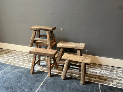 Gaia Vintage Mini Wood Stool