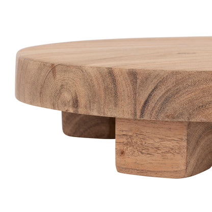 Grace Wooden Footed Tray