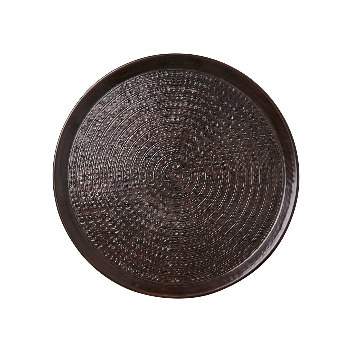 Nocturne Black Round Tray