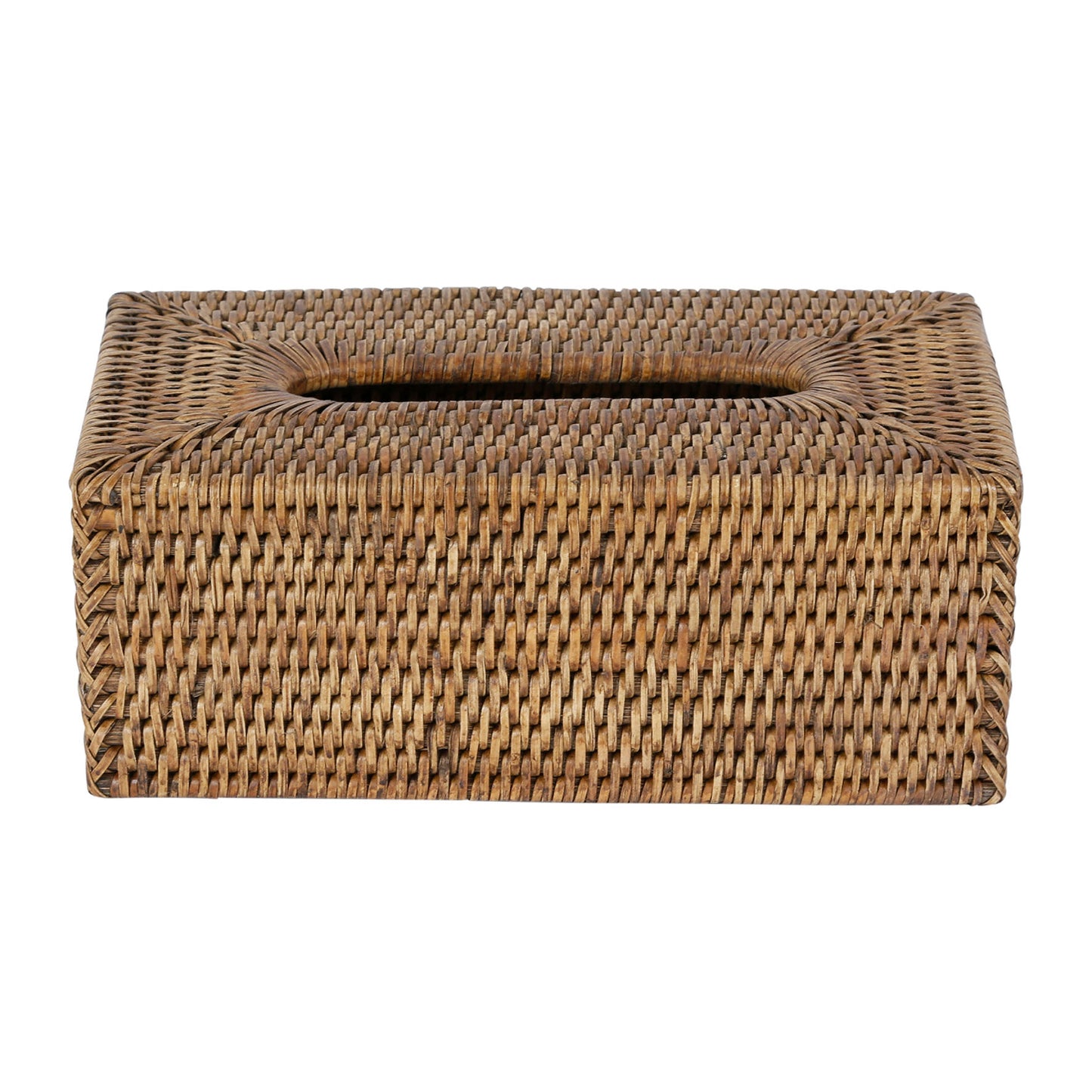 Rattan tissue box