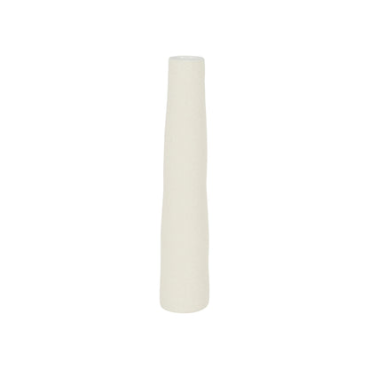 Tall white stoneware vase, 33cm