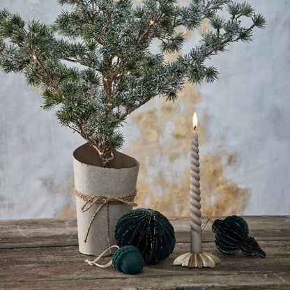 Pale Gold Star Candle Holder 9.5cm