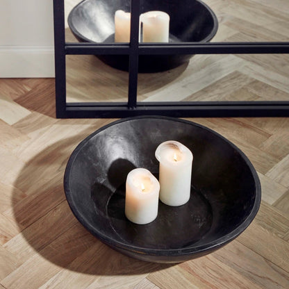 Vintage Indian black wood bowl