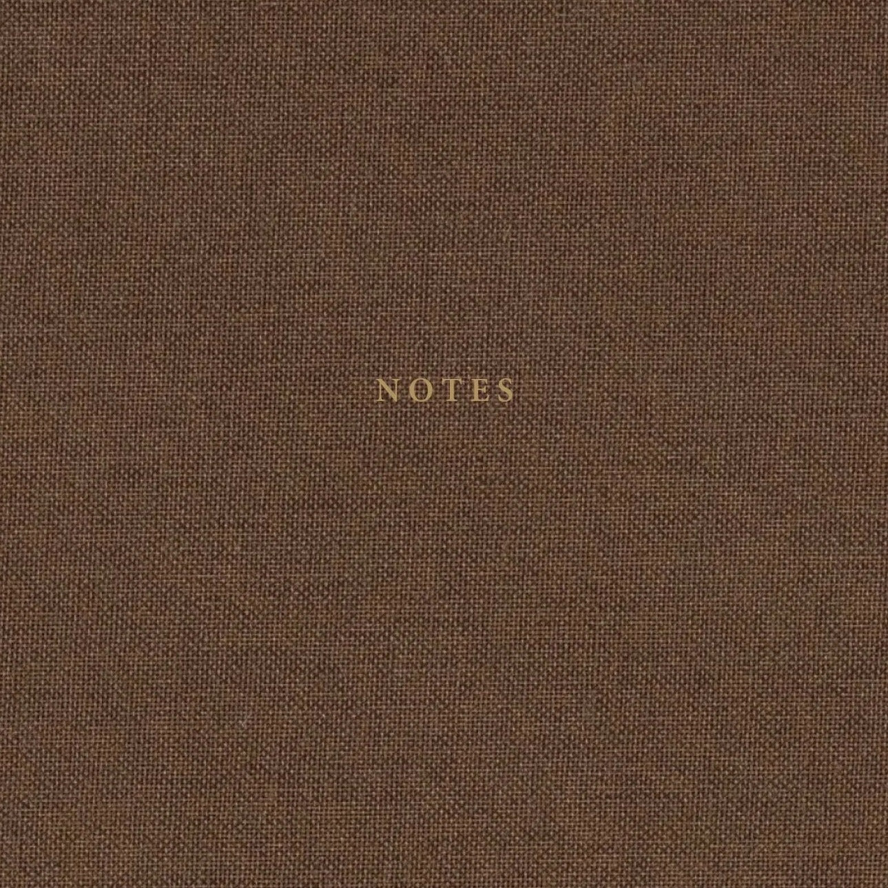 Chocolate linen hardcover blank A5 notebook