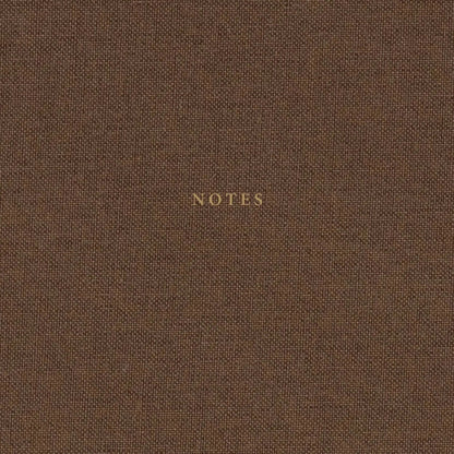 Chocolate linen hardcover blank A5 notebook