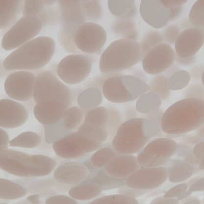 Medium patterned glass vase, blush