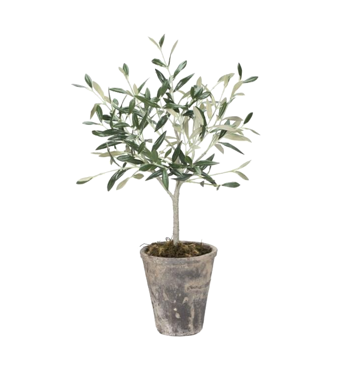 Olive tree artificial potted plant
