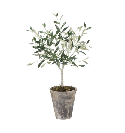Olive tree artificial potted plant
