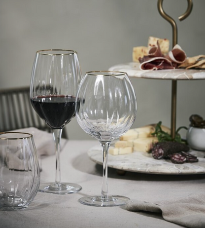 Gold-Rimmed Gin Glass