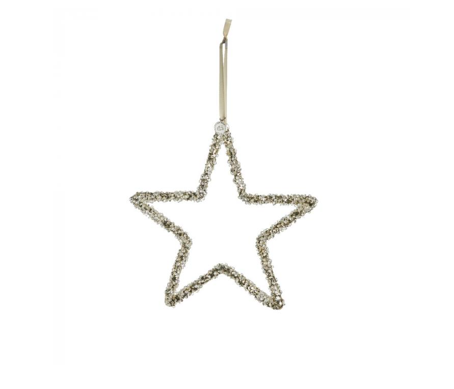 Glitter star ornament