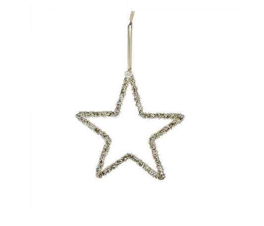 Glitter star ornament