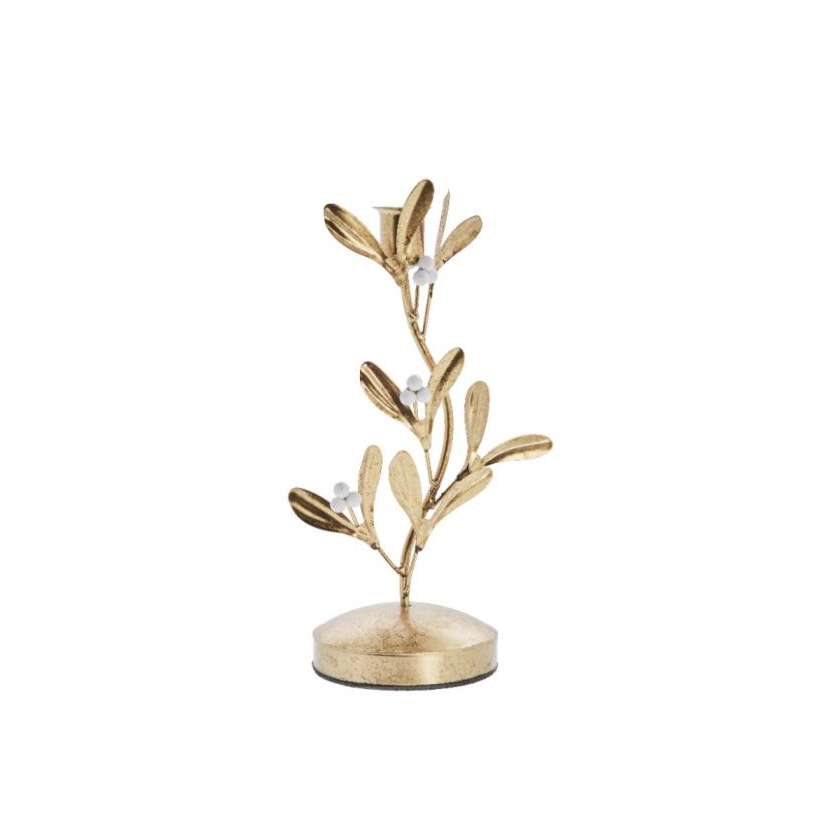 Gold branch candleholder, small