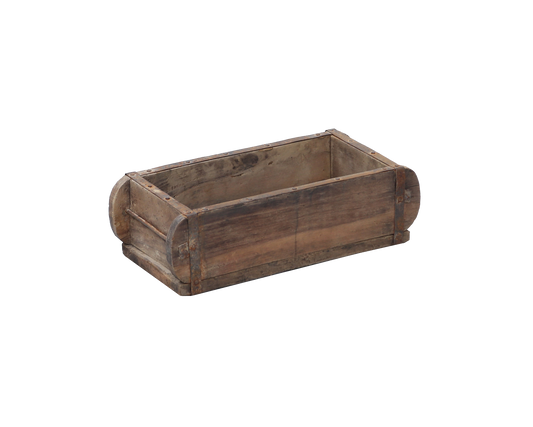 Vintage Indian wood brick mould box